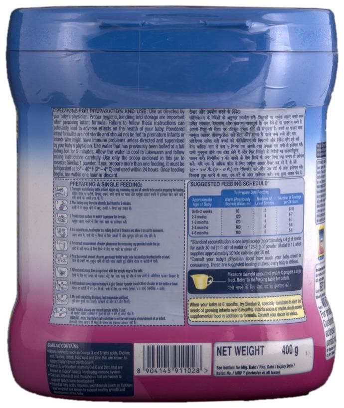 Similac Stage 1 Infant Formula (Up to 6 months)