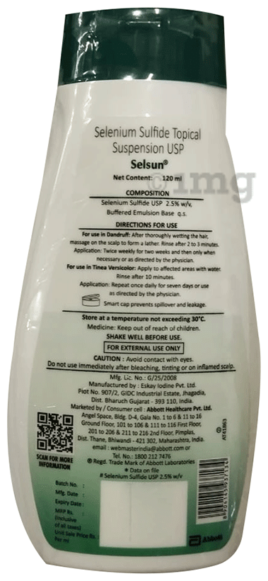 Selsun Suspension Anti Dandruff Shampoo | Hair Care