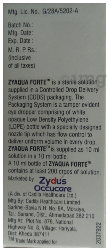 Zyaqua Forte Eye Drop