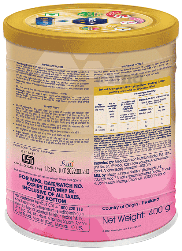 Enfamil A+ Stage 2 Follow Up Formula | With DHA, ARA &amp; Prebiotics