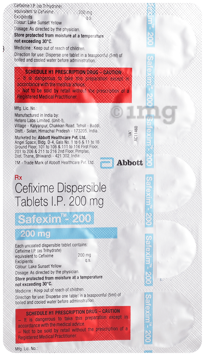 Safexim 200mg Tablet