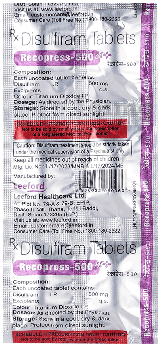 Recopress 500mg Tablet