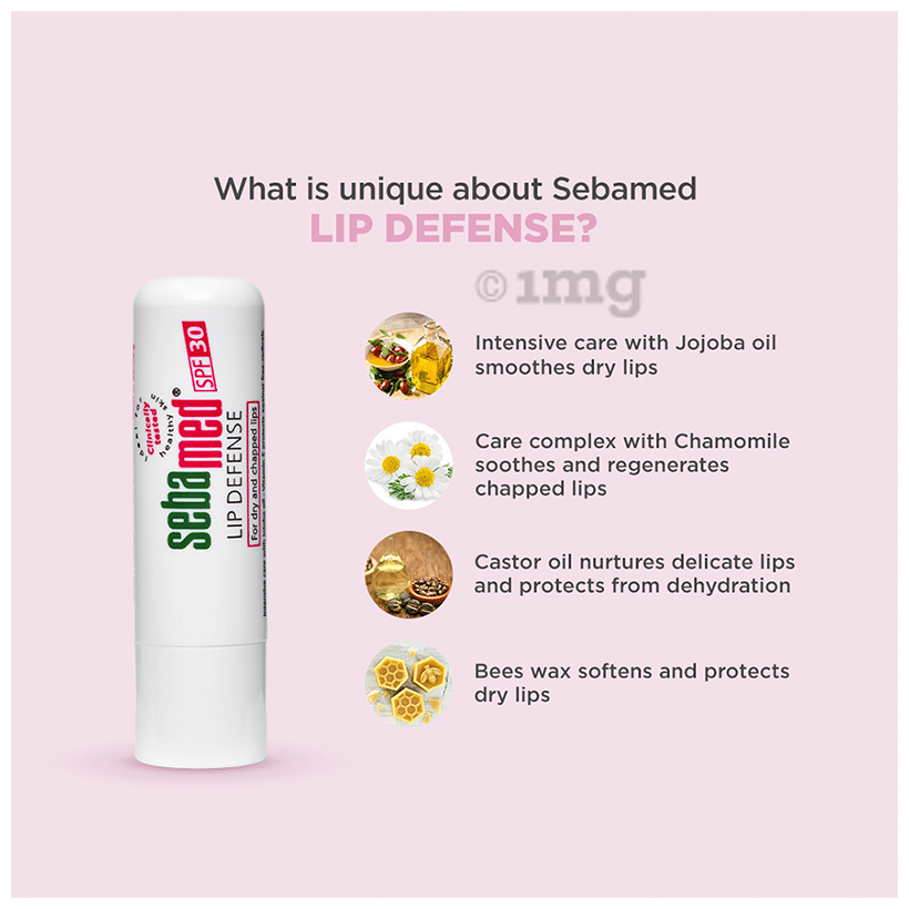 Sebamed Lip Defense with Jojoba Oil &amp; Vitamin E | For Dry &amp; Chapped Lips