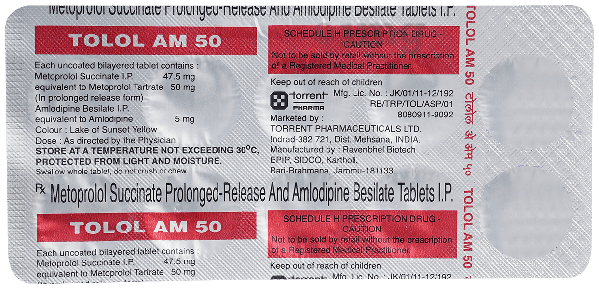 Tolol AM 50 Tablet PR