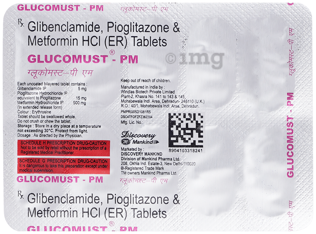 Glucomust-PM Tablet ER