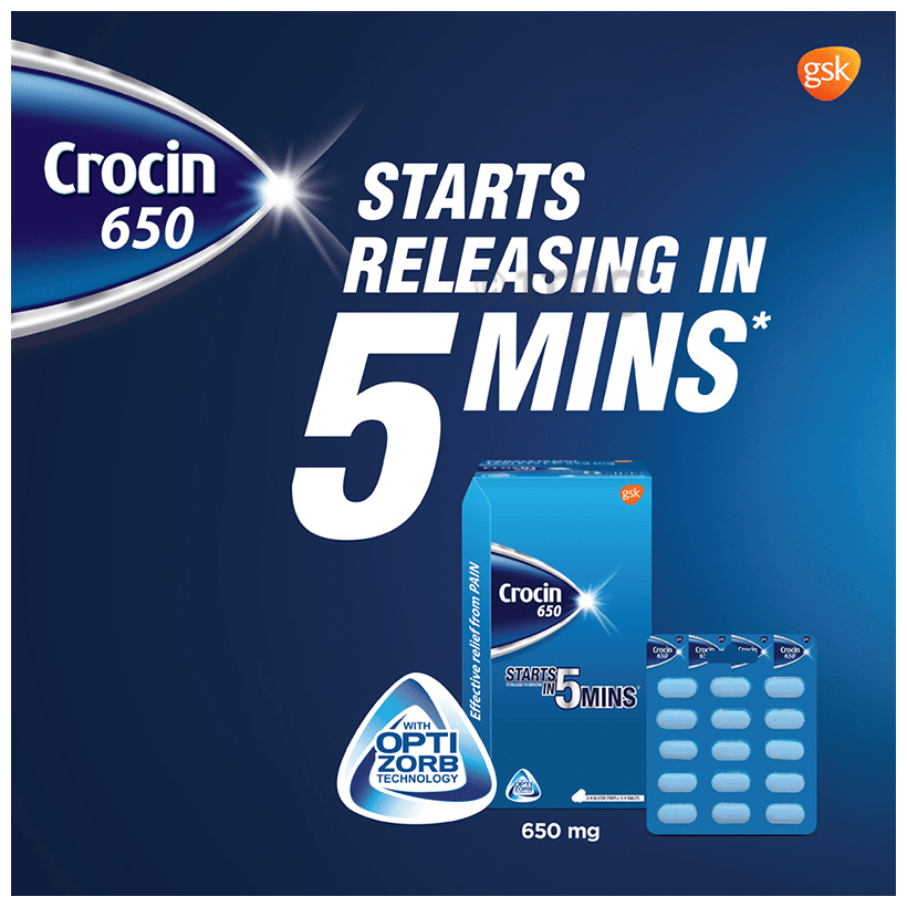 Crocin 650mg Tablet
