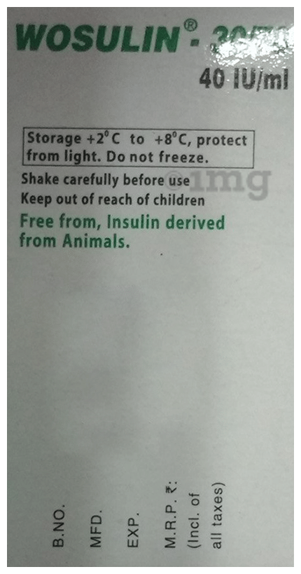 Wosulin 30/70 40IU/ml Injection