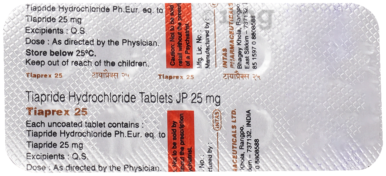 Tiaprex 25 Tablet