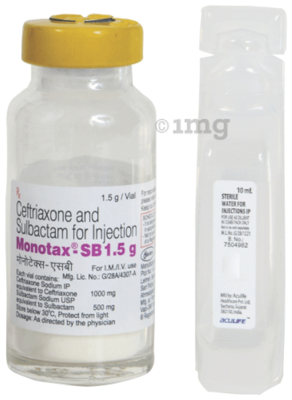 Monotax SB 1000mg/500mg Injection