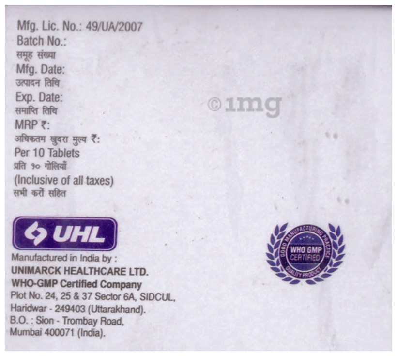 Nuromark NT 400mg/10mg Tablet