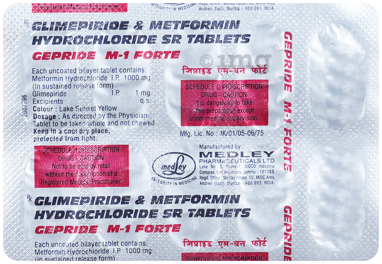 Gepride M 1 Forte Tablet SR