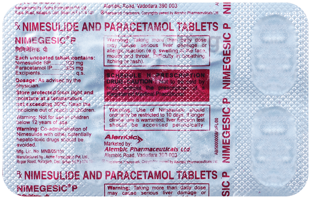Nimegesic P Tablet