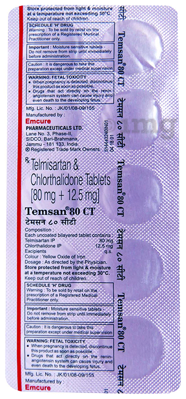 Temsan 80 CT Tablet