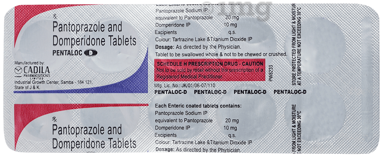 Pentaloc D 10mg/20mg Tablet