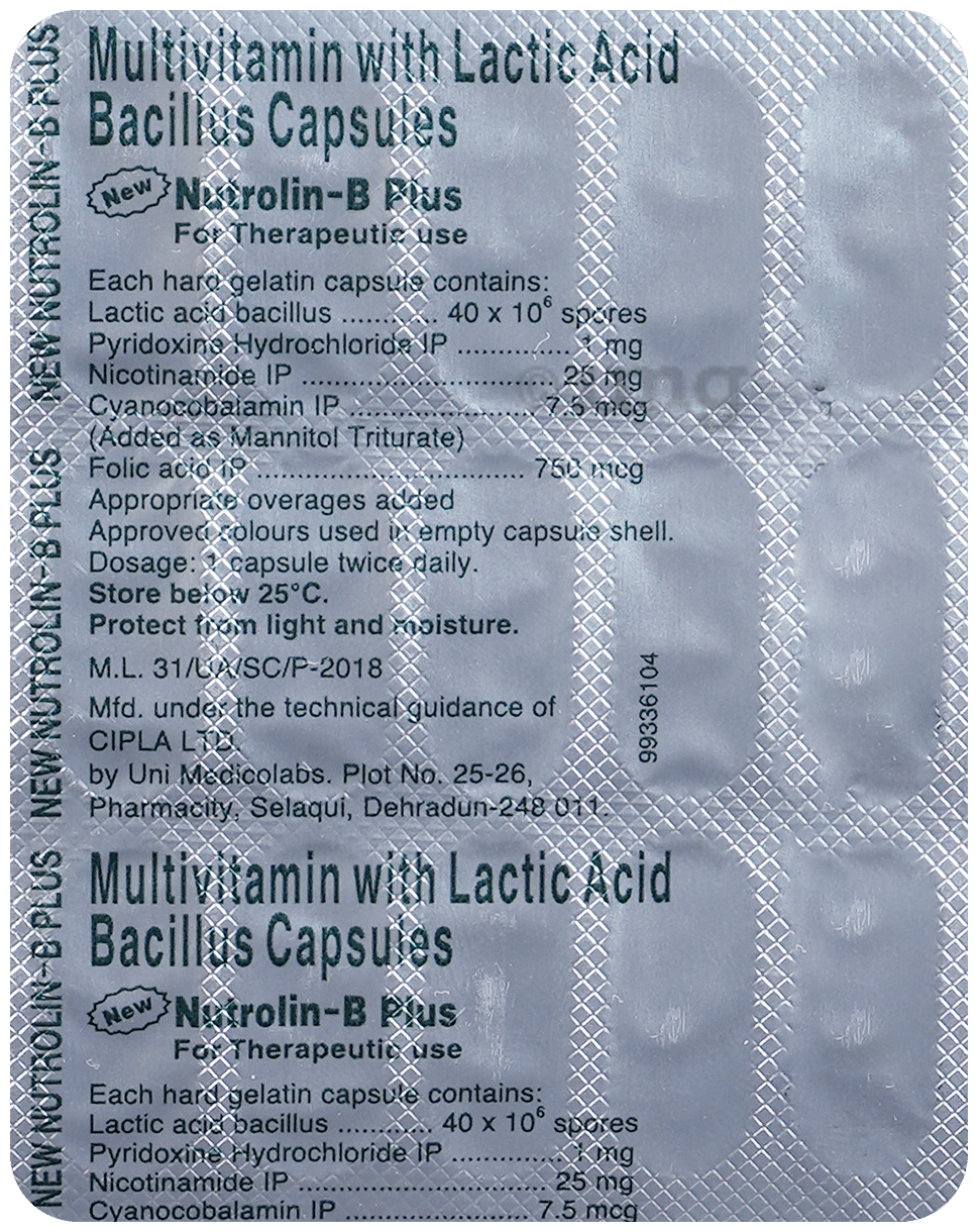 Nutrolin B Plus (New) Capsule