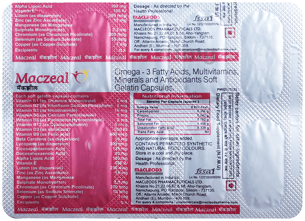 Maczeal Softgel Capsule