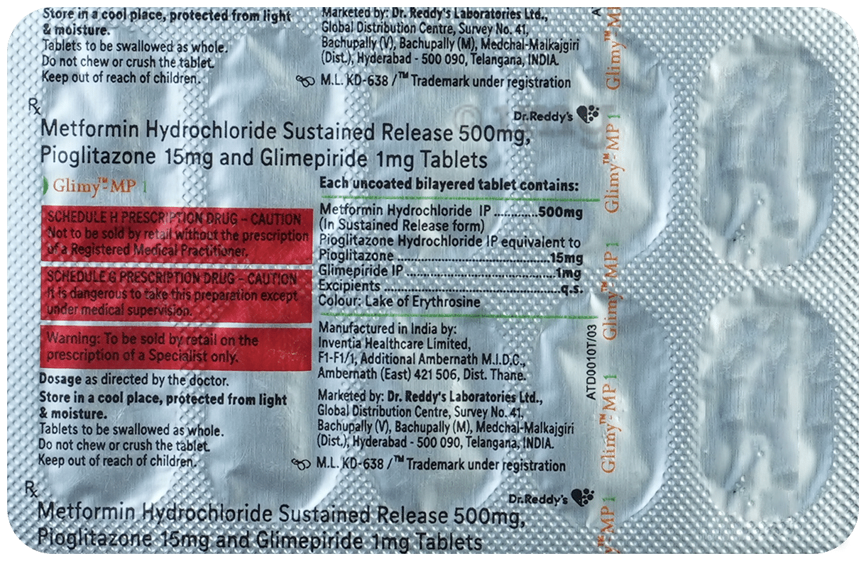 Glimy-MP 1 Tablet SR