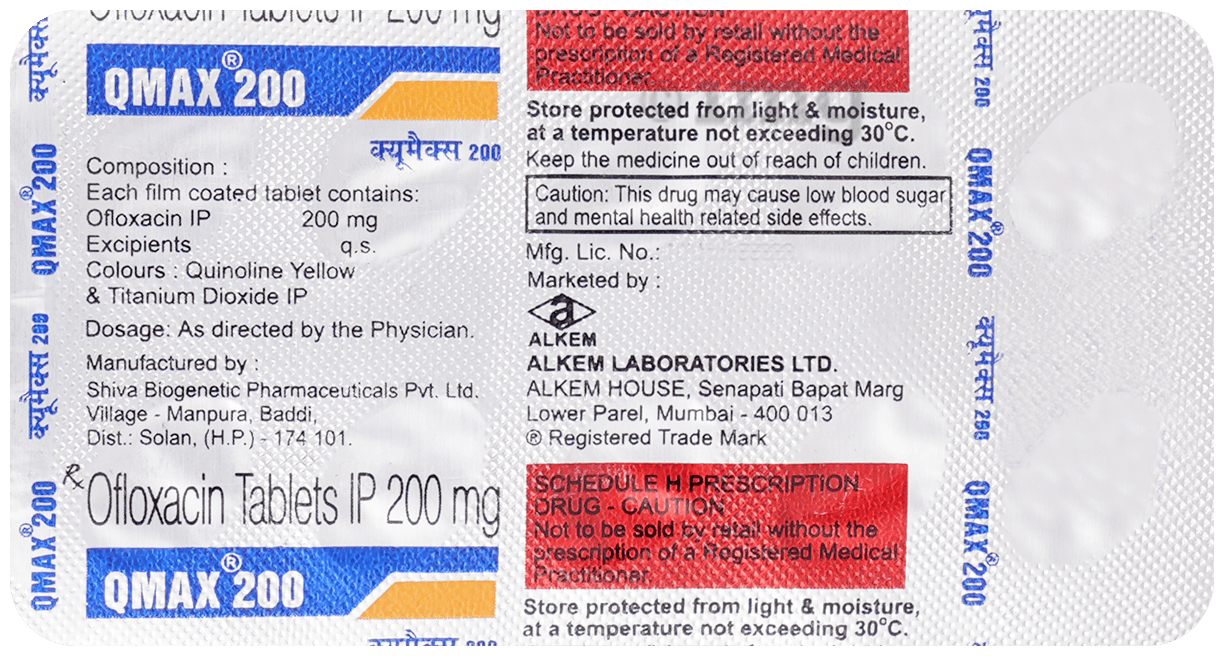 Qmax 200mg Tablet