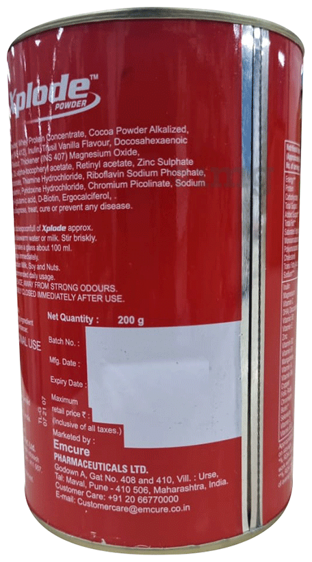 Xplode Protein with DHA, Inulin, Multivitamins &amp; Multiminerals | Sucrose Free | Powder