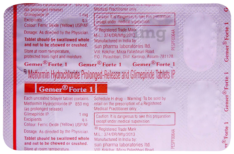 Gemer Forte 1 Tablet PR