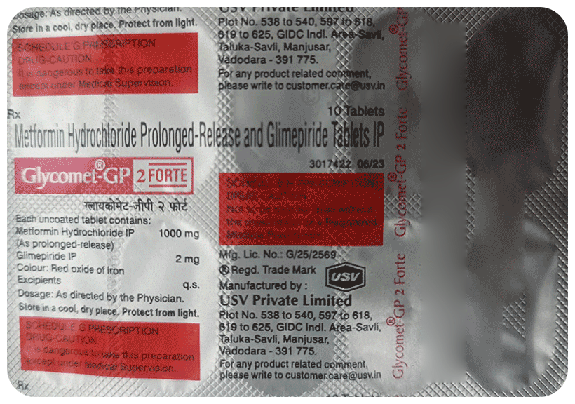 Glycomet-GP 2 Forte Tablet PR