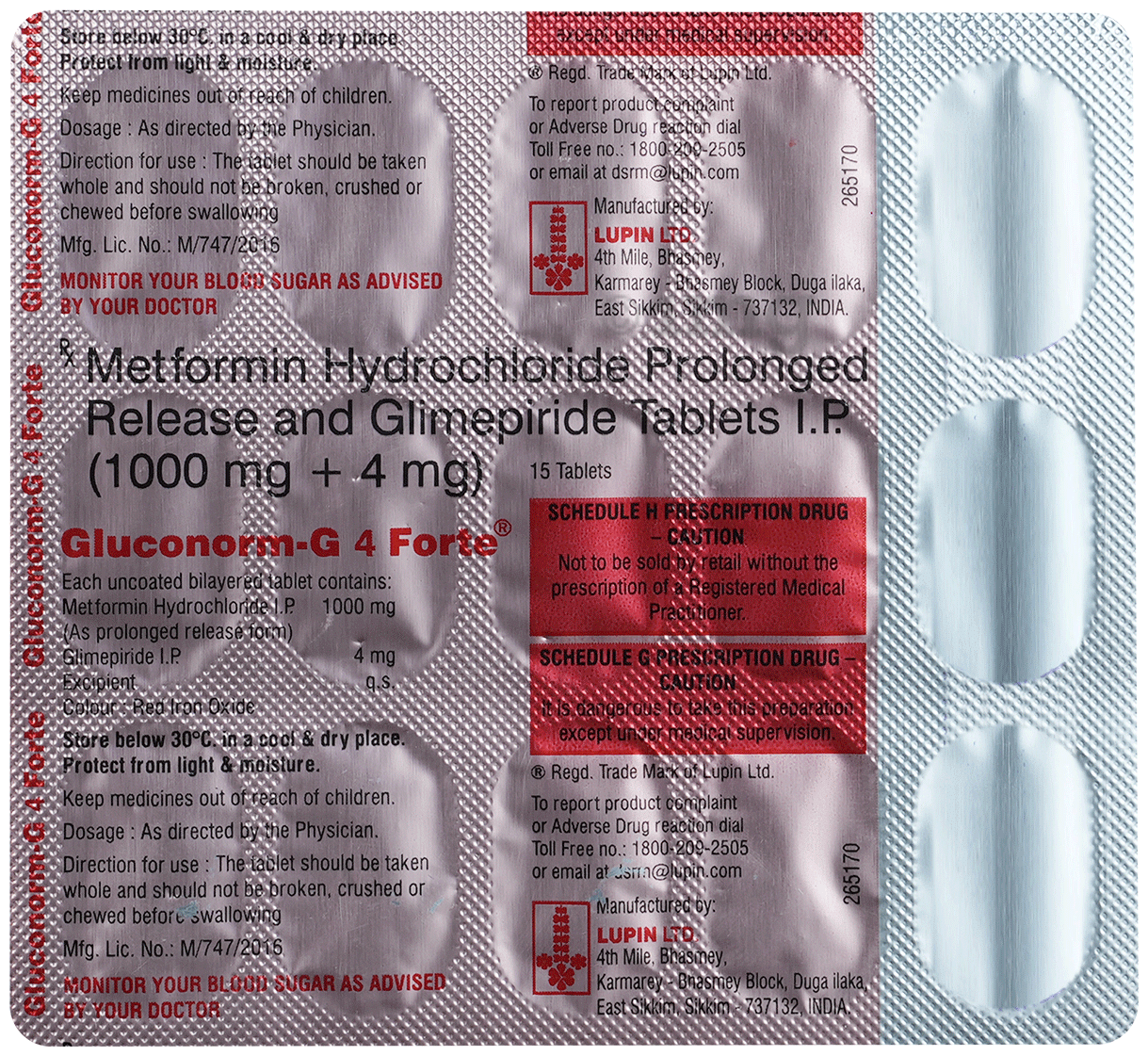 Gluconorm-G 4 Forte Tablet PR