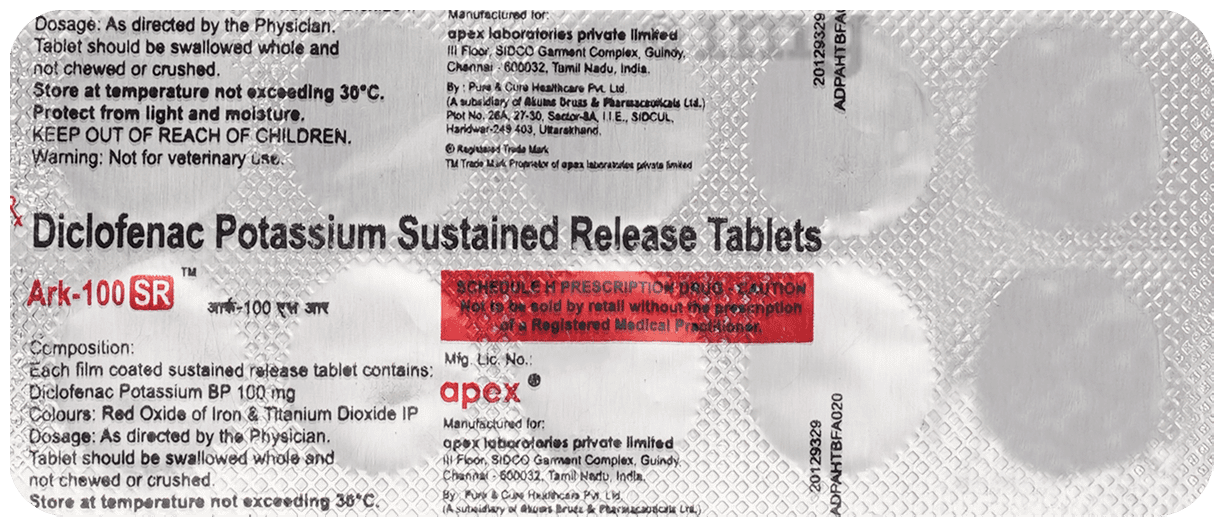 Ark 100mg Tablet SR