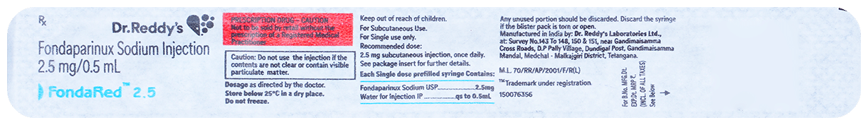 Fondared 2.5mg Injection