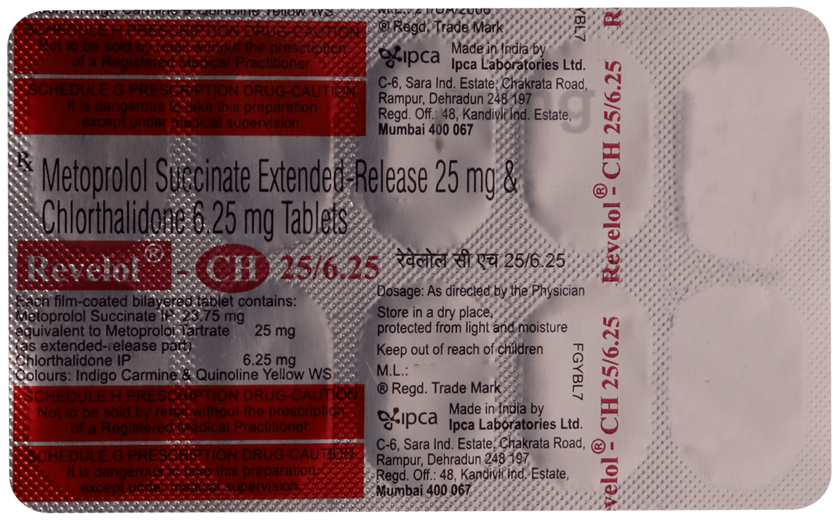 Revelol-CH 25mg/6.25mg Tablet