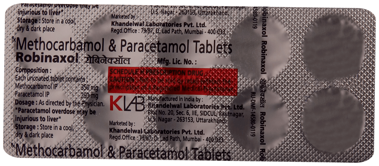 Robinaxol 350mg/250mg Tablet