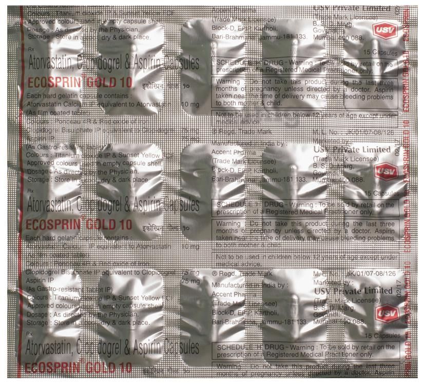 Ecosprin Gold  10 Capsule