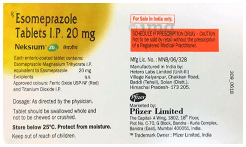 Neksium 20 Tablet