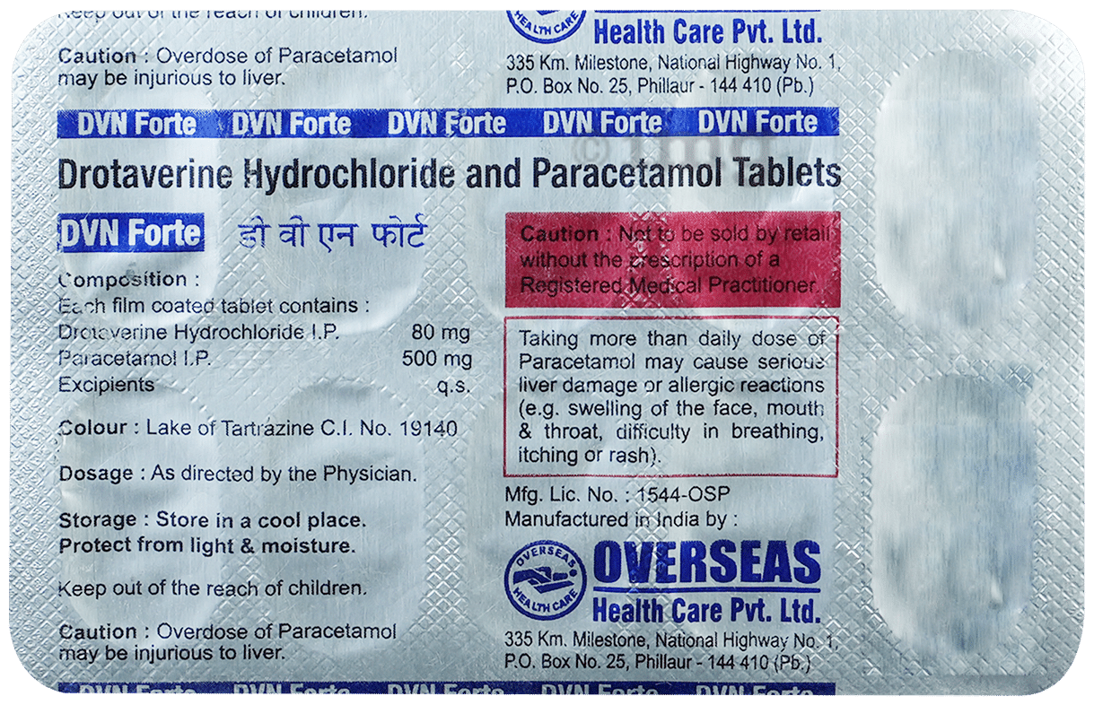 Dvn Forte 80mg/500mg Tablet