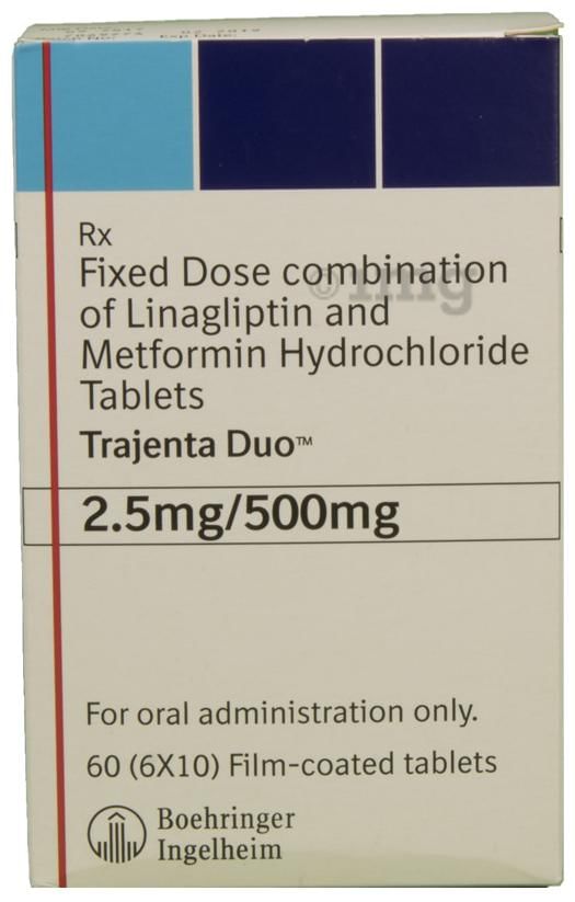 Trajenta Duo 2.5mg/500mg Tablet