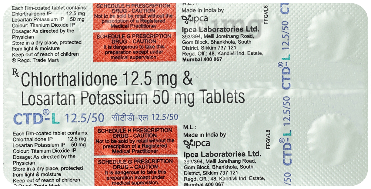 CTD-L 12.5/50 Tablet