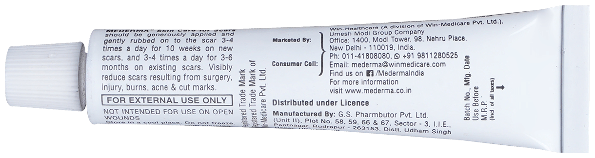 Mederma Skincare Scar Gel | For Scars Resulting from Injury, Burns, Surgery, Acne &amp; Cut Marks | Derma Care