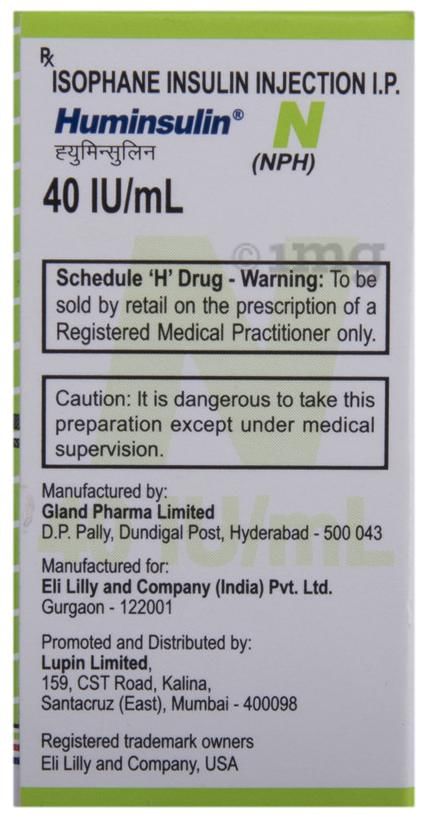 Huminsulin N 40IU/ml Injection