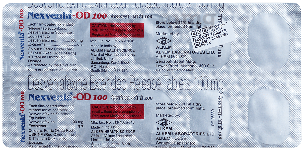 Nexvenla -OD 100 Tablet ER
