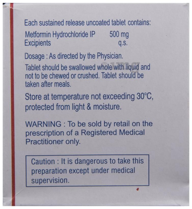 Riomet OD 500mg Tablet SR