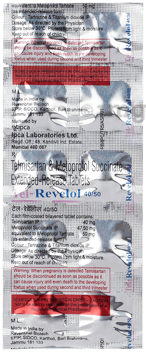 Tel-Revelol 40/50 Tablet ER