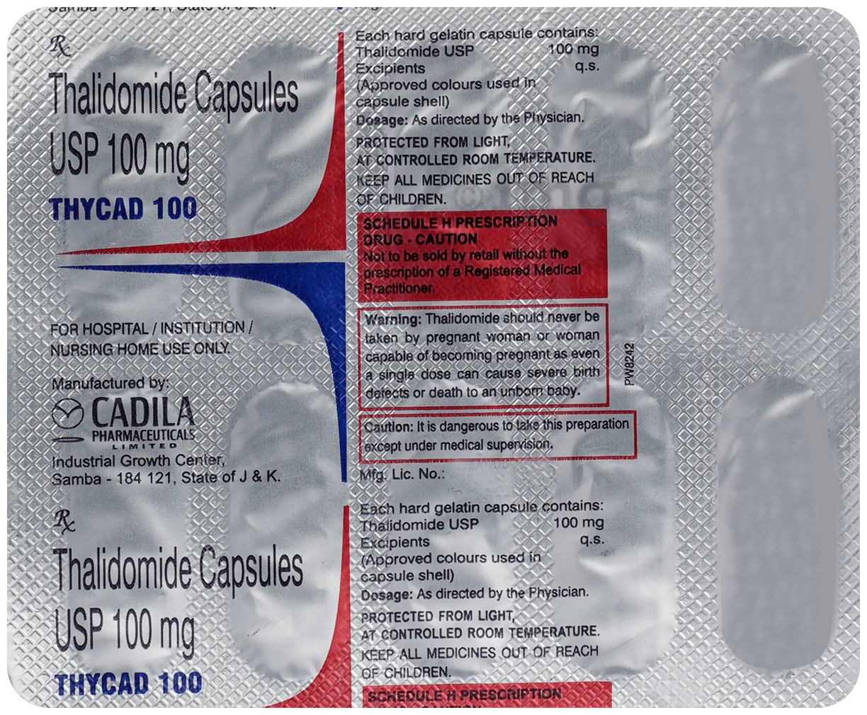 Thycad 100mg Capsule