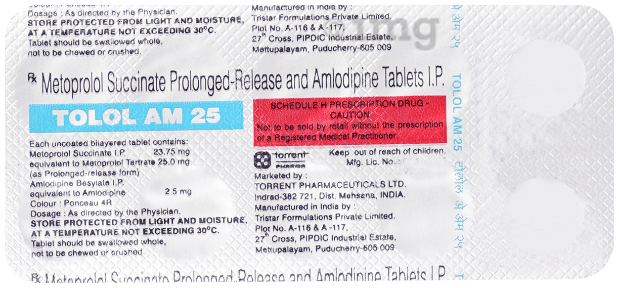 Tolol AM 25mg Tablet