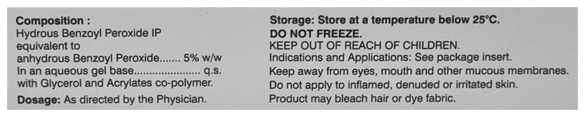 Pernex AC 5% Benzoyl Peroxide Gel