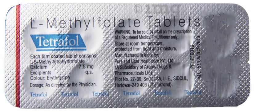 Tetrafol L-Methylfolate Tablet