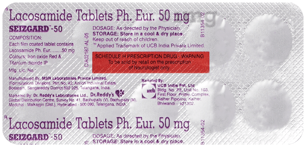 Seizgard 50 Tablet