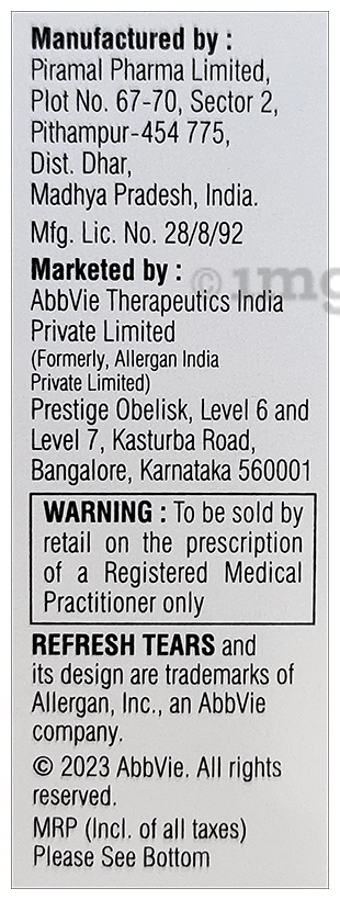 Refresh Tears Eye Drop