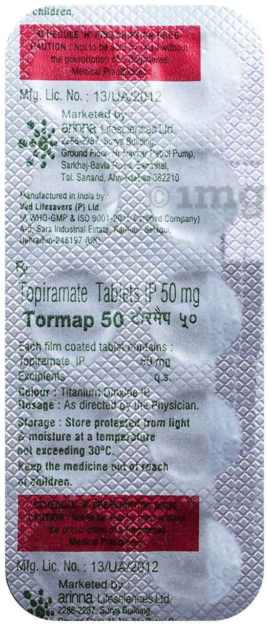 Tormap 50mg Tablet