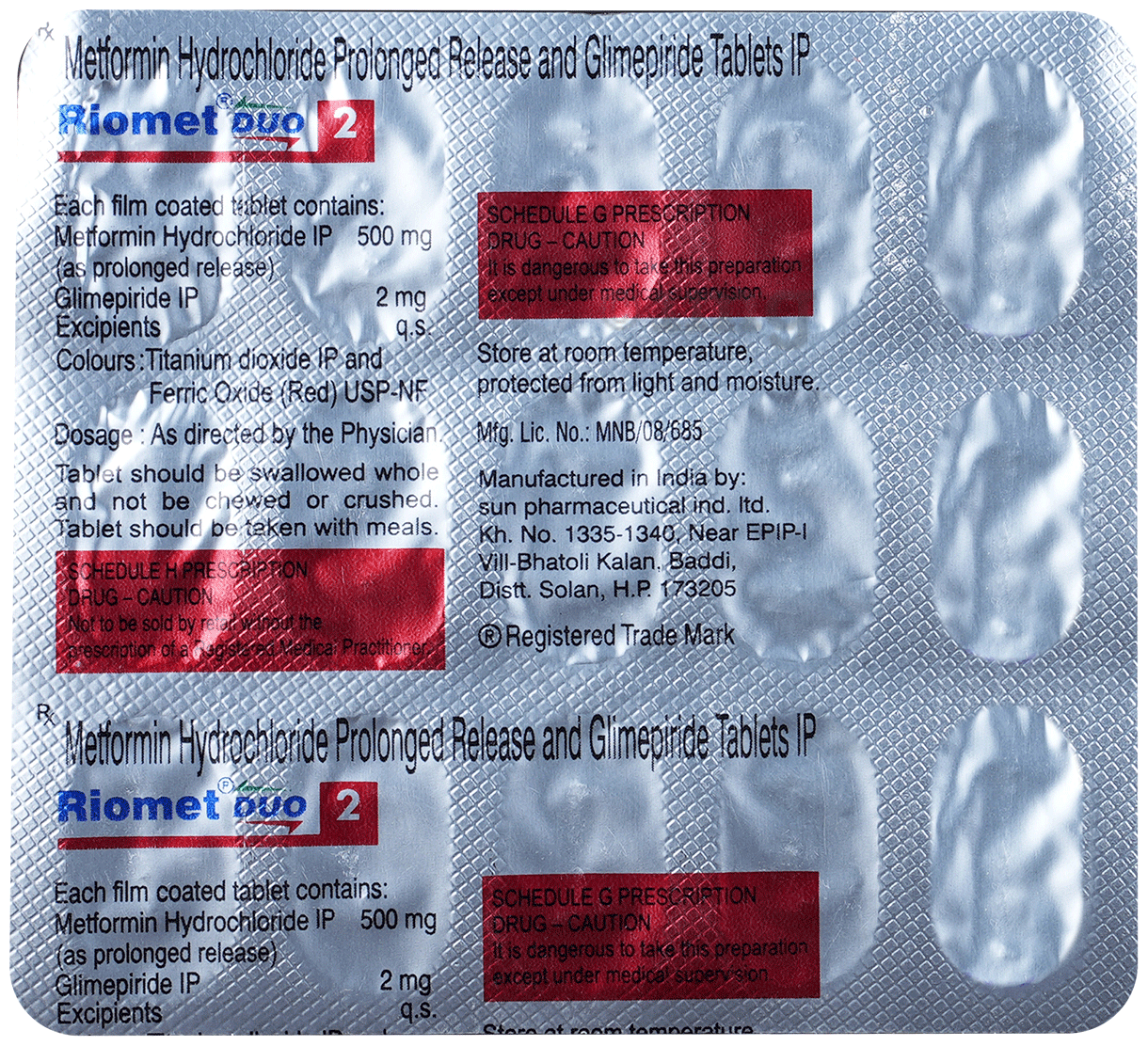 Riomet Duo 2 Tablet PR