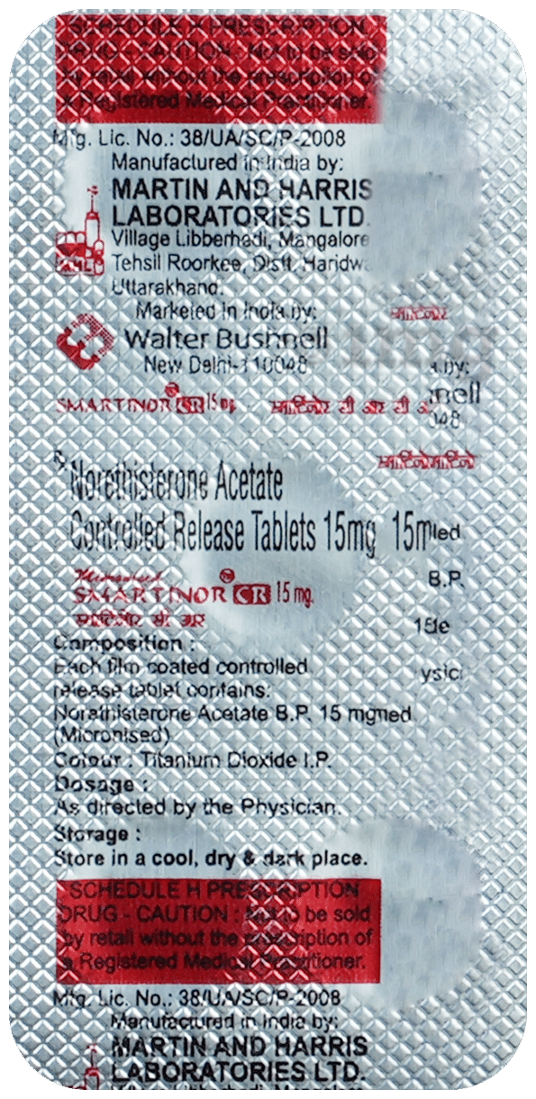 Smartinor CR 15mg Tablet