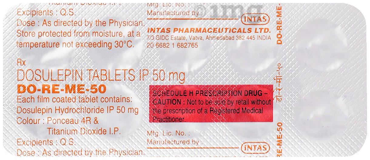 DO RE ME 50mg Tablet